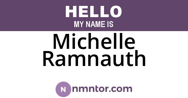 Michelle Ramnauth