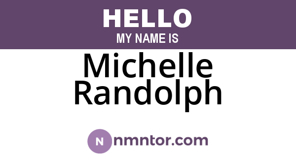 Michelle Randolph