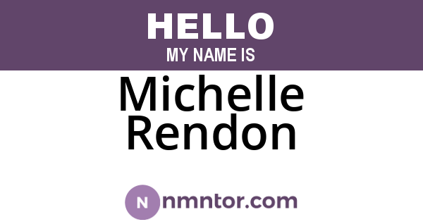 Michelle Rendon