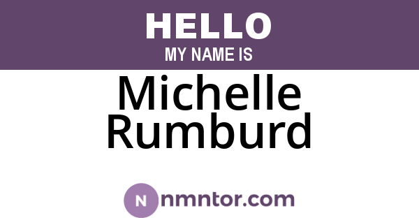 Michelle Rumburd