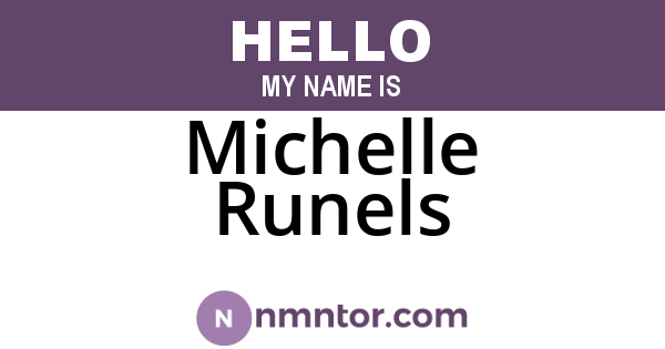 Michelle Runels