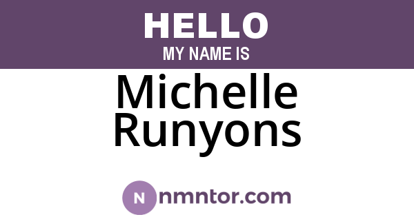 Michelle Runyons