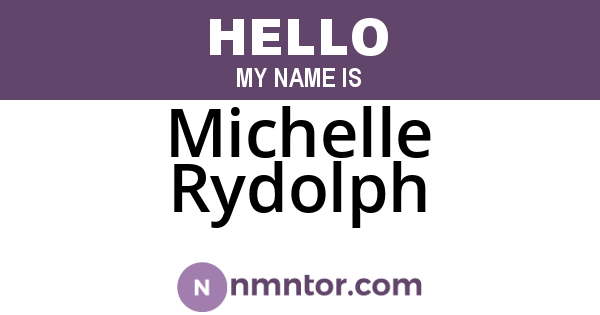 Michelle Rydolph