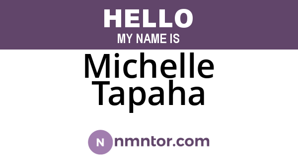 Michelle Tapaha
