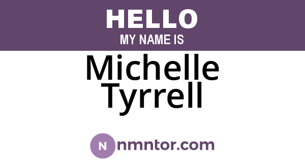 Michelle Tyrrell