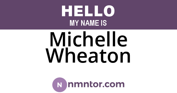 Michelle Wheaton
