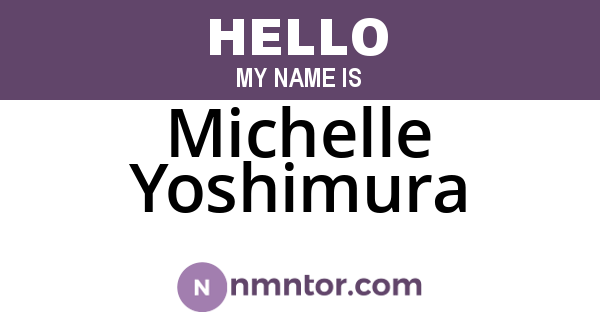 Michelle Yoshimura