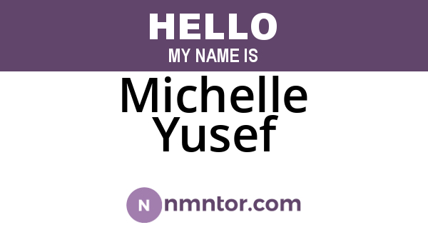 Michelle Yusef