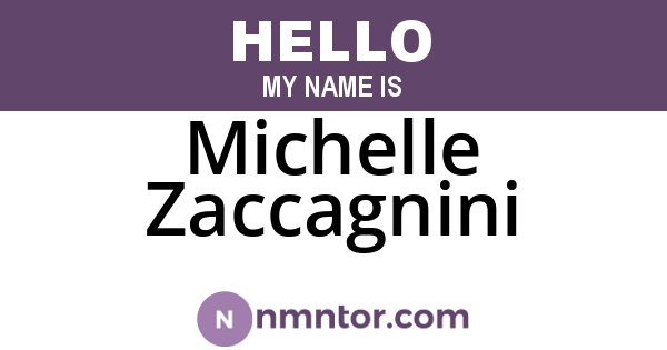 Michelle Zaccagnini