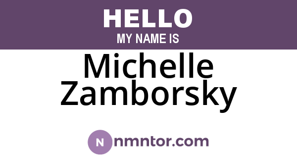 Michelle Zamborsky