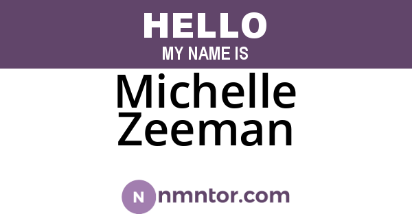 Michelle Zeeman