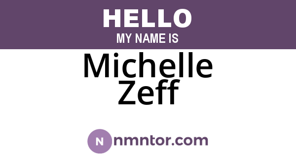 Michelle Zeff