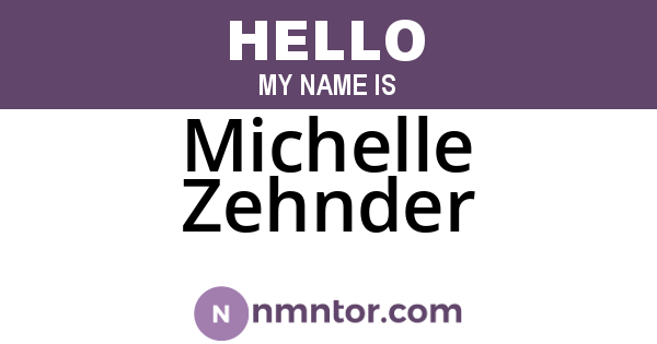Michelle Zehnder