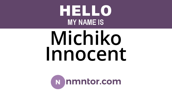 Michiko Innocent