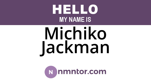 Michiko Jackman