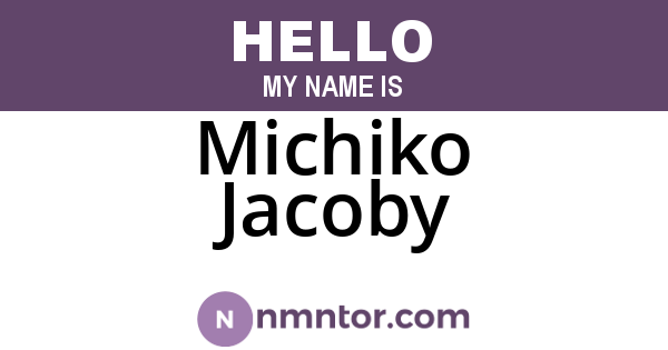 Michiko Jacoby