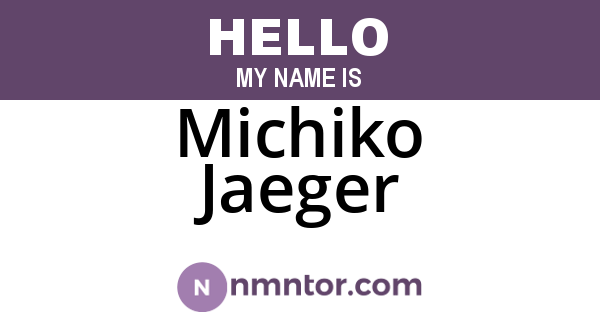 Michiko Jaeger
