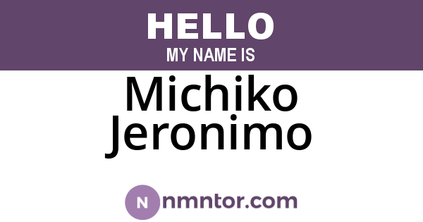 Michiko Jeronimo