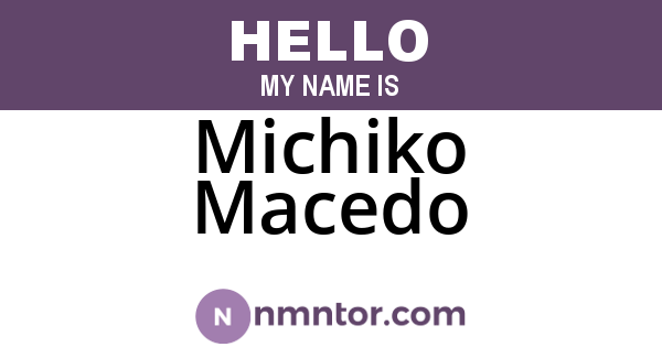 Michiko Macedo