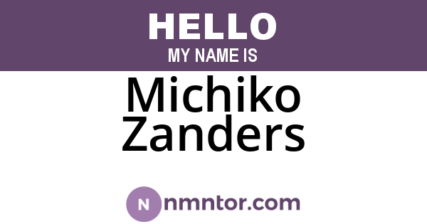 Michiko Zanders