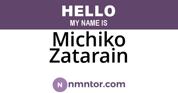 Michiko Zatarain