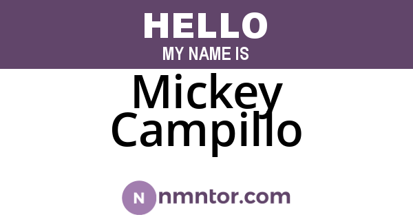 Mickey Campillo