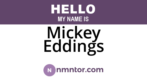 Mickey Eddings