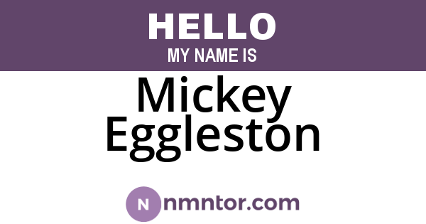 Mickey Eggleston
