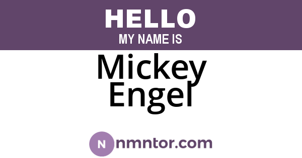 Mickey Engel