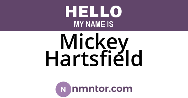 Mickey Hartsfield