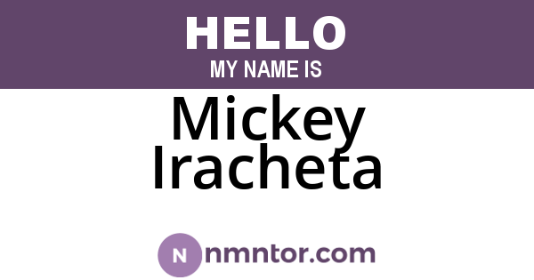 Mickey Iracheta