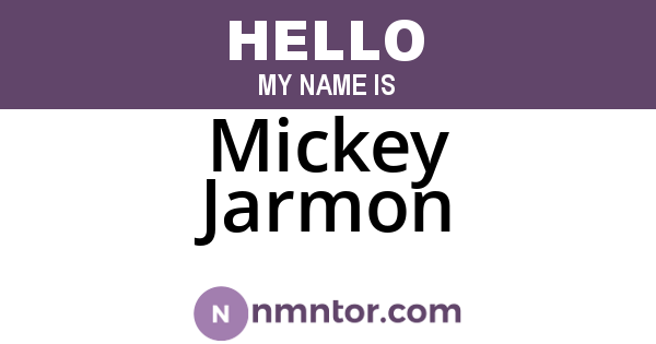 Mickey Jarmon