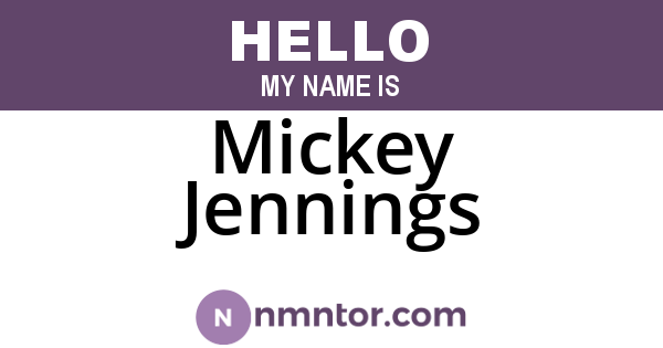 Mickey Jennings