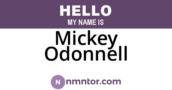 Mickey Odonnell