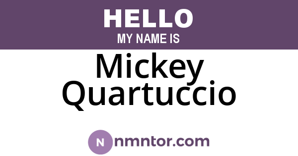 Mickey Quartuccio