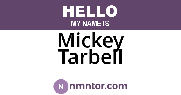 Mickey Tarbell