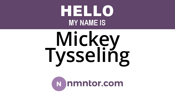 Mickey Tysseling