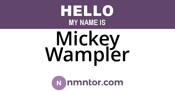 Mickey Wampler