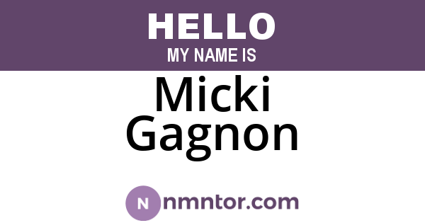 Micki Gagnon