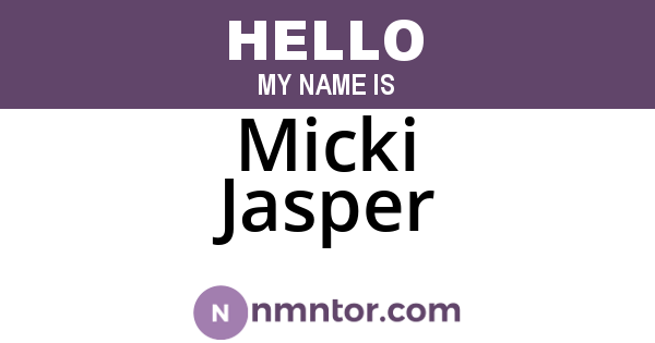 Micki Jasper