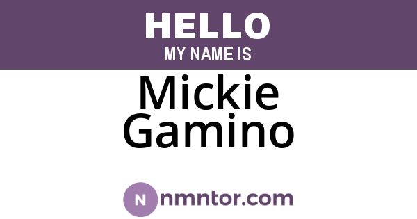 Mickie Gamino