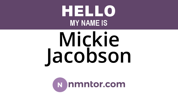 Mickie Jacobson