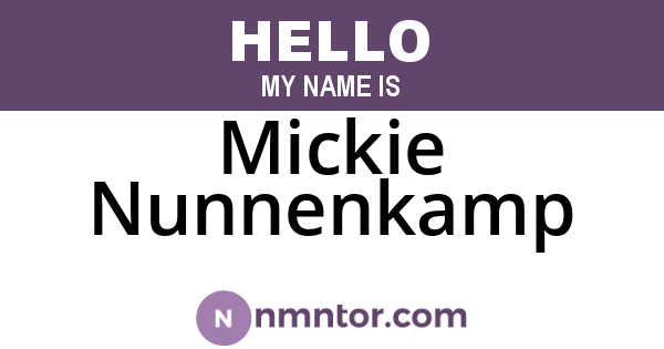 Mickie Nunnenkamp