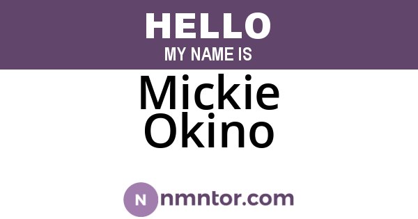 Mickie Okino