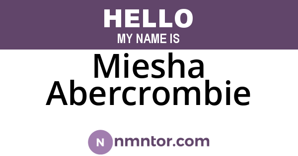 Miesha Abercrombie
