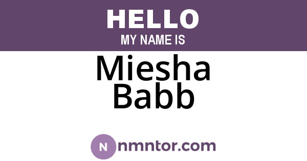Miesha Babb