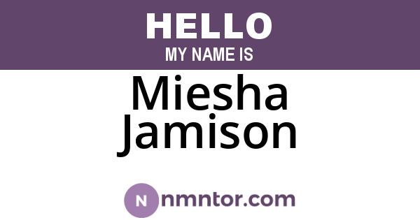 Miesha Jamison