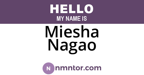 Miesha Nagao