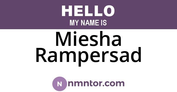 Miesha Rampersad