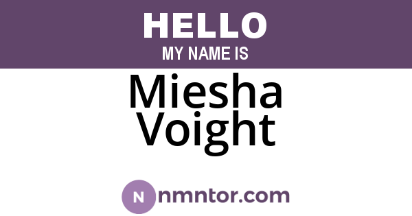 Miesha Voight